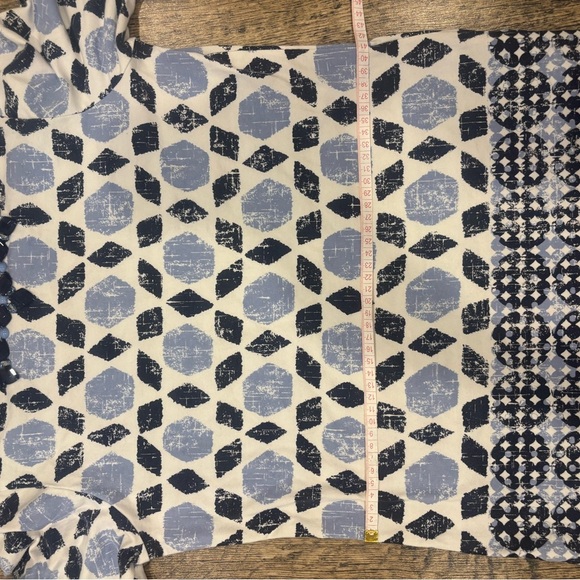 Ruby Rd. Blue and Black Patterned Top - Picture 6 of 8